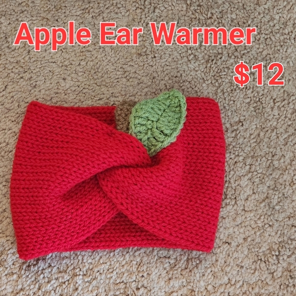 Pumpkin or Apple Ear Warmers - Picture 2 of 2